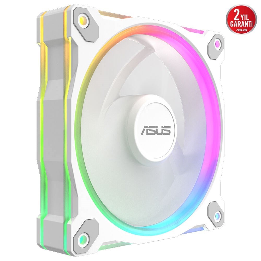 ASUS Prime MR120 Reverse Blade ARGB 120mm Kasa ve Radyatör Fanı (Ters Kanat - Beyaz) / 90DA00L3-B09000