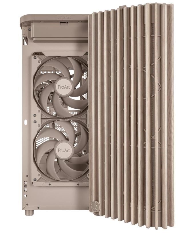ASUS PROART PA401 WOOD MESH PWM BEIGE Gaming Mid-Tower PC Kasası