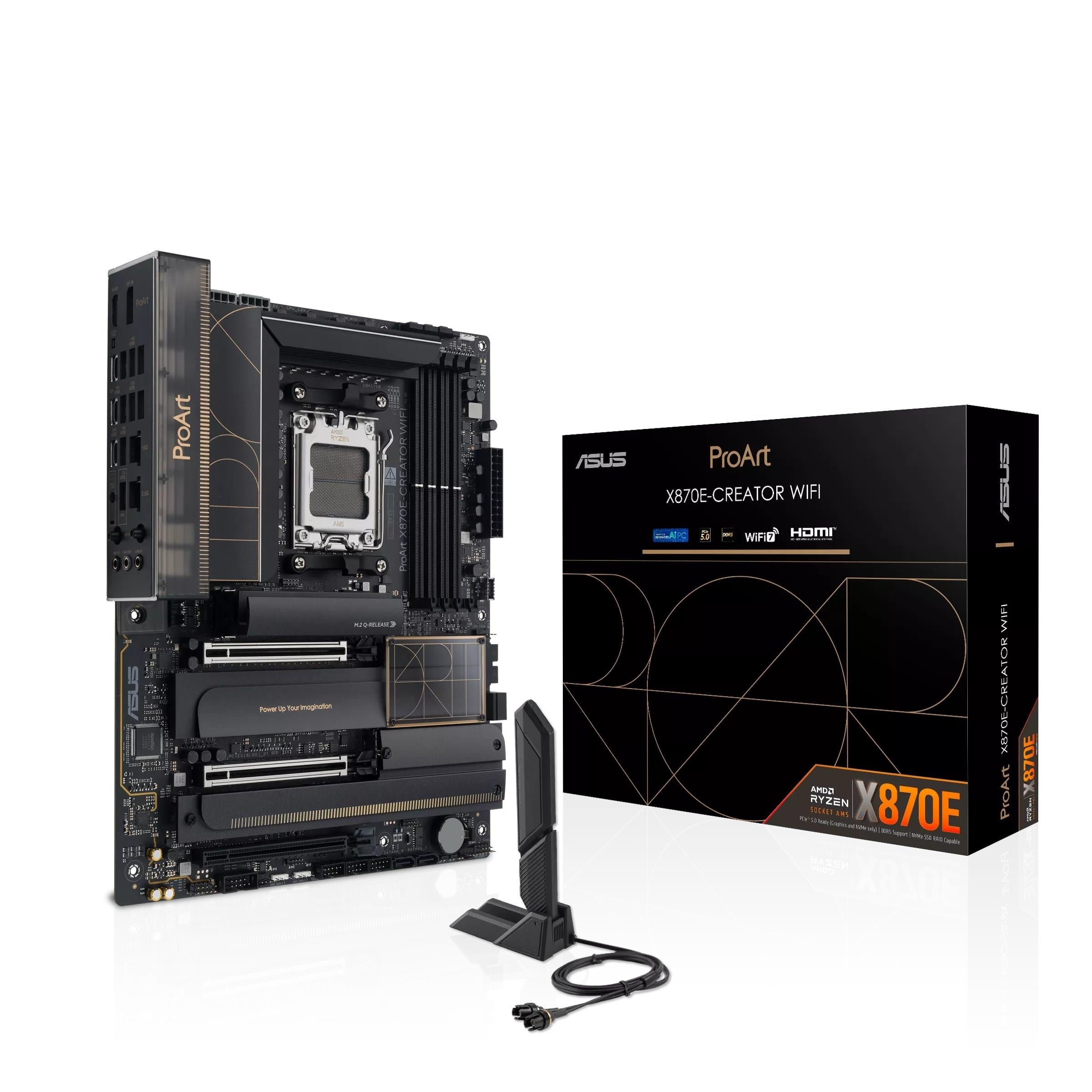 ASUS PROART X870E CREATOR WIFI-7 DDR5 HDMI DP PCIE 5.0 AM5 ATX