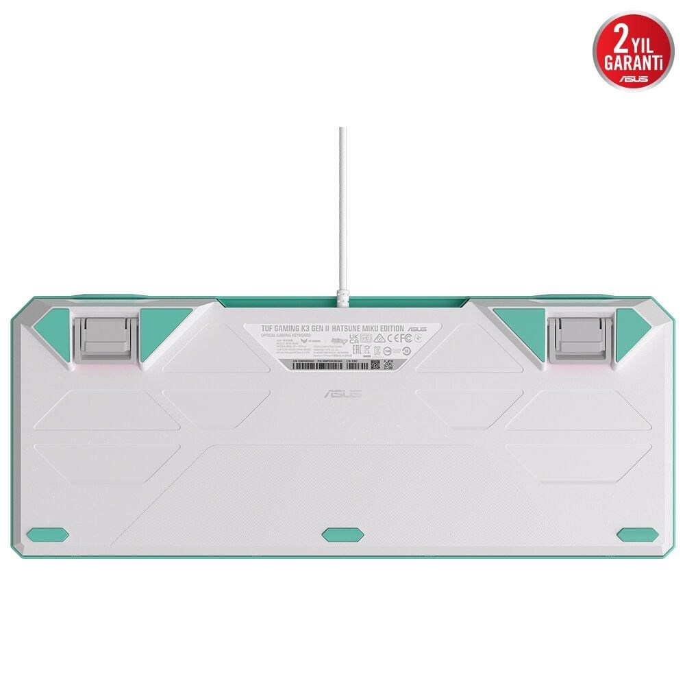 ASUS RA09 TUF GAMING K3 GEN II MIKU/RD/TR/PBT RED SWITCH AURA SYNC RGB IP57 MEKANIK GAMING KLAVYE