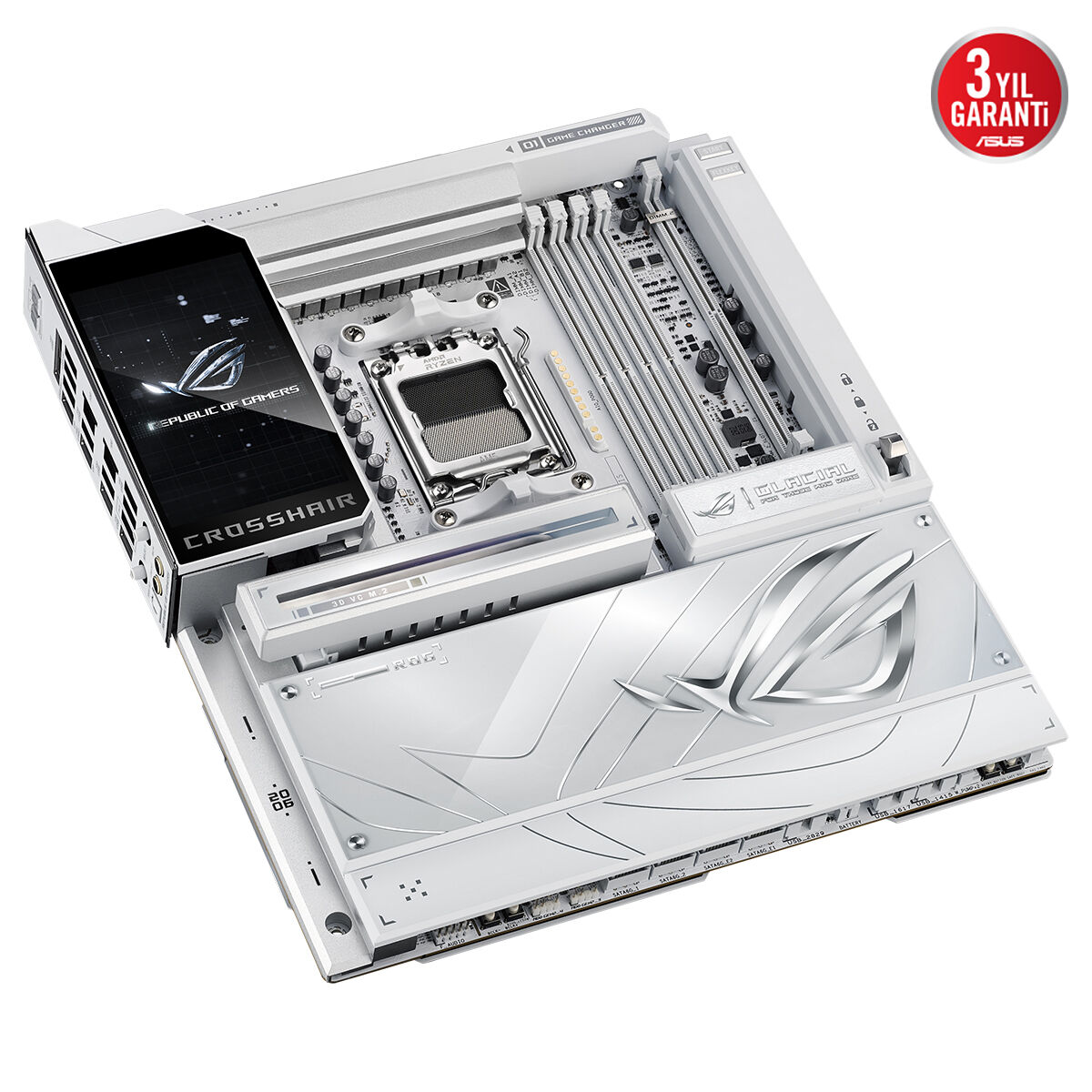 ASUS ROG CROSSHAIR X870E GLACIAL DDR5 DP TYPEC PCIE 5.0 AM5 ATX
