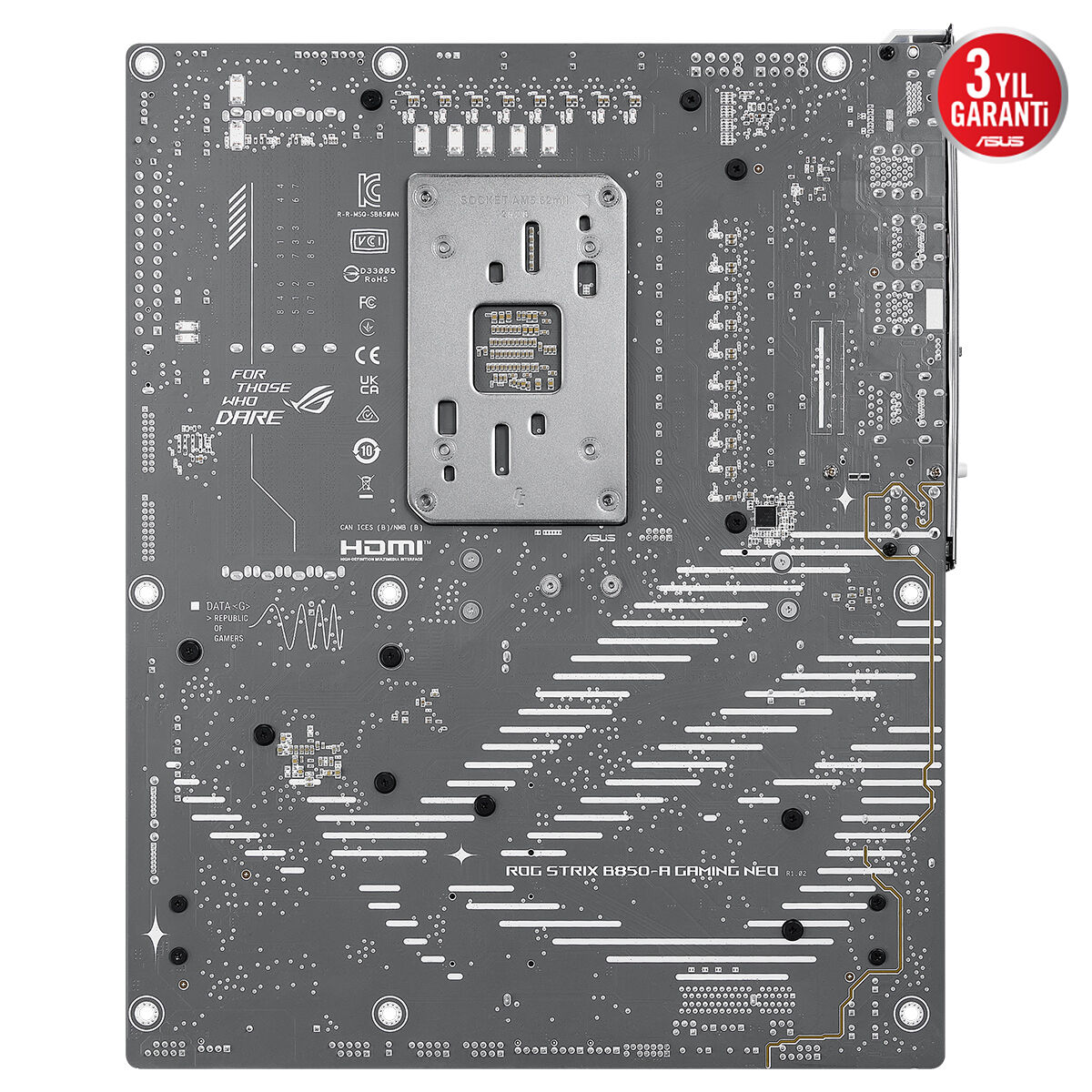 ASUS ROG STRIX B850-A GAMING WIFI7 NEO DDR5 HDMI DP PCIE 5.0 AM5 mATX BEYAZ