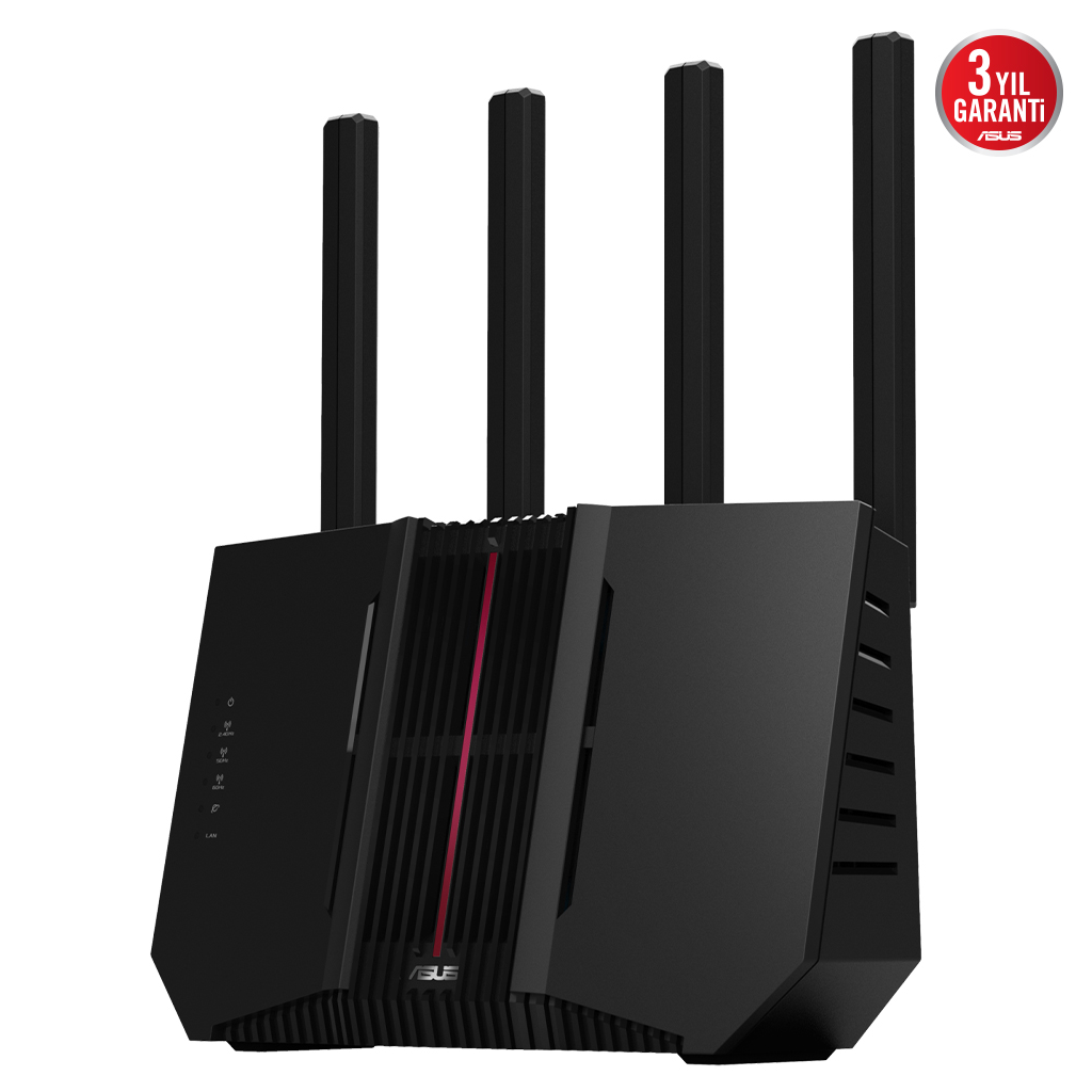 ASUS RT-BE92, BE9700, 4 Port, 9700Mbps, Tri Band, 6GHz WİFİ 7, AiMesh, Gigabit Extendable Router