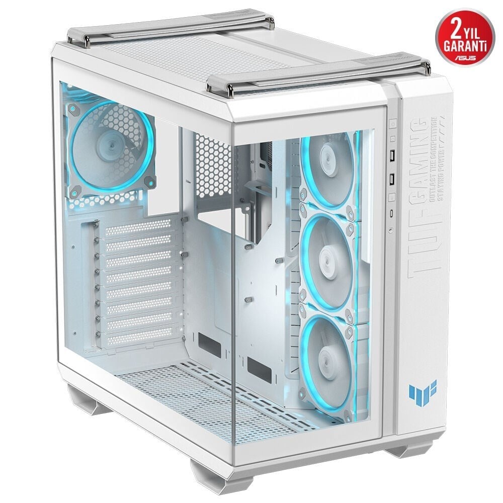 ASUS TUF GAMING GT502 HORIZON Gaming Mid-Tower PC Kasası Beyaz / 90DC0093-B19010