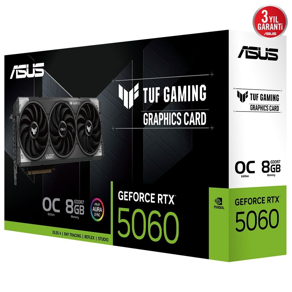 ASUS TUF-RTX5060-O8G-GAMING RTX5060 8GB DDR7 128Bit 3xDP/1xHDMI