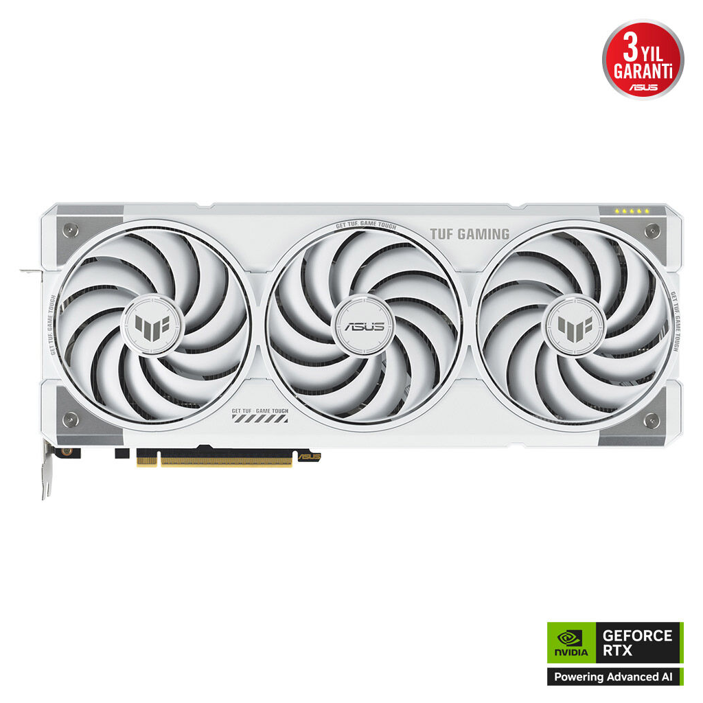 ASUS TUF-RTX5070TI-O16G-WHITE-GAMING, 16Gb, 256Bit, GDDR7, 2xHDMI, 3xDP GAMING Ekran Kartı