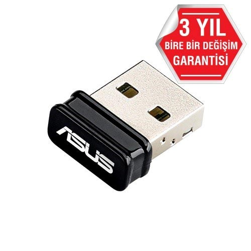 ASUS USB-N10 NANO N150 Usb 2.0 Kablosuz Ağ Adaptörü / 90IG05E0-MO0R00