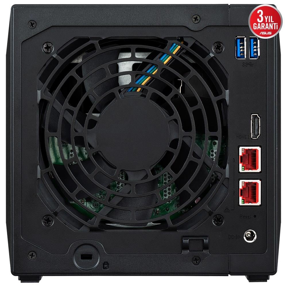 ASUSTOR 4diskli Celeron N5105 QC-4GB RAM-2-2.5GbE Nas Server AS5404T