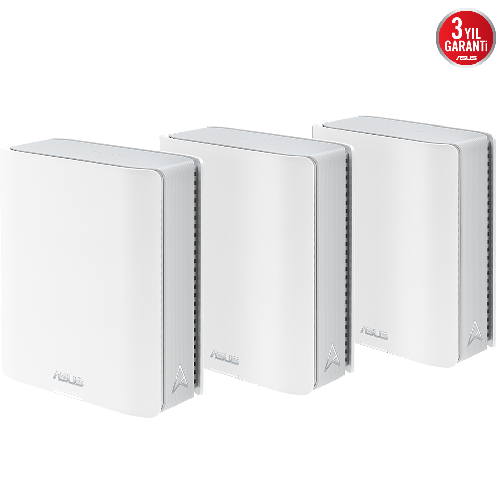 ASUSZENWIFI7 BT10 (W-3-PK) WIFI7 BE18000 Üç Bant Mesh Router 3-set