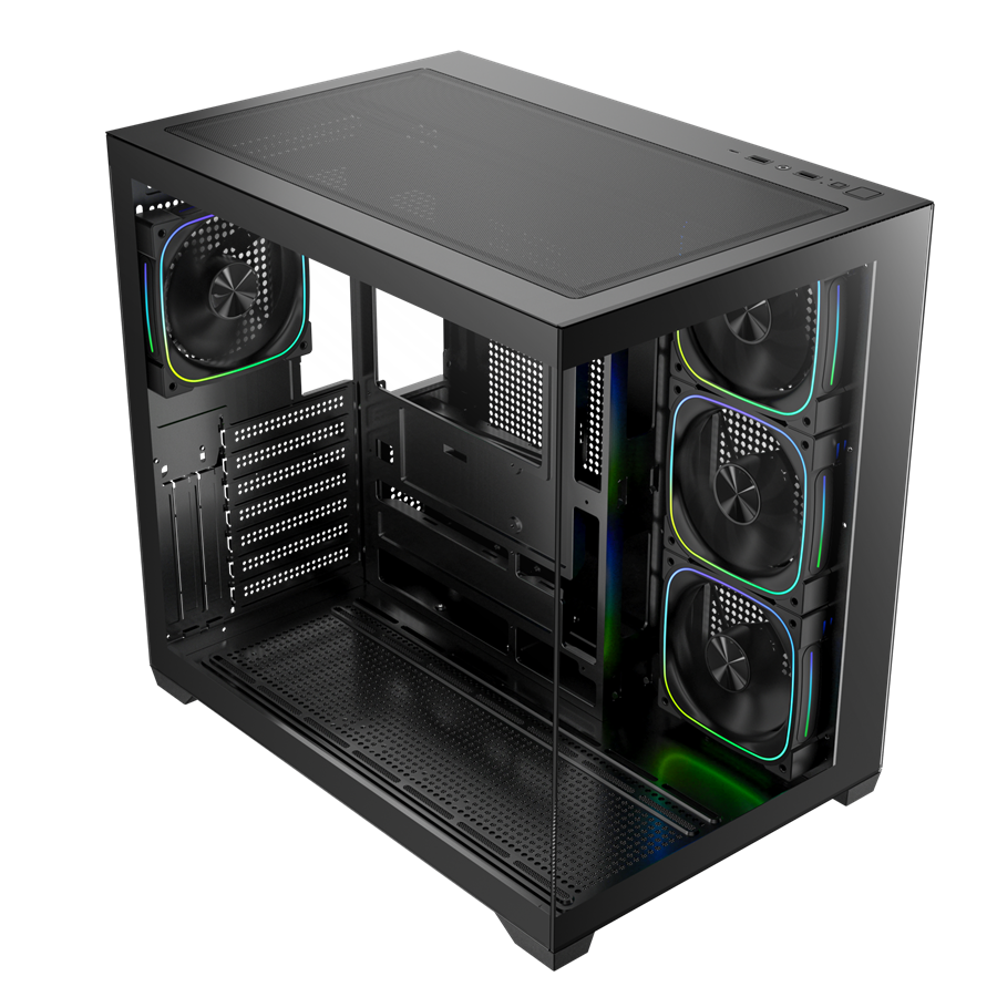 BITFENIX 750W 80+ BRONZE ZAAH BFC-ZAA75KKGKK-4A 4-ARGB Fanlı Gaming Mid-Tower PC Kasası