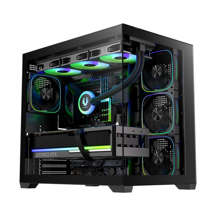 BITFENIX 750W 80+ BRONZE ZAAH BFC-ZAA75KKGKK-4A 4-ARGB Fanlı Gaming Mid-Tower PC Kasası