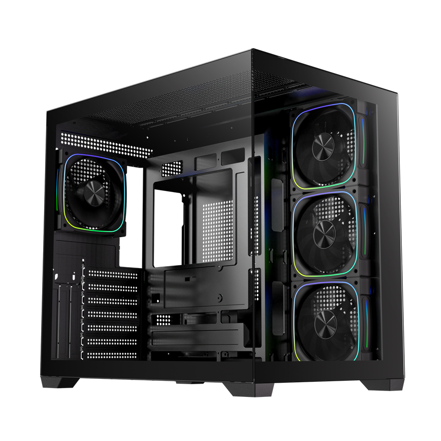 BITFENIX 750W 80+ BRONZE ZAAH BFC-ZAA75KKGKK-4A 4-ARGB Fanlı Gaming Mid-Tower PC Kasası