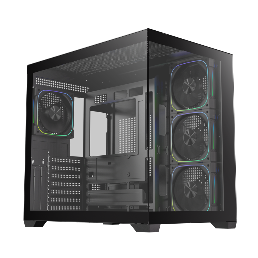 BITFENIX 850W 80+ BRONZE LEO BFC-LEO85KKGKK-4A 4-ARGB Fanlı Gaming Mid-Tower PC Kasası