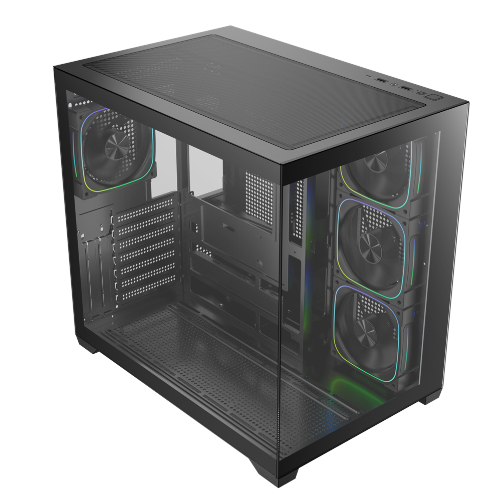BITFENIX 850W 80+ BRONZE LEO BFC-LEO85KKGKK-4A 4-ARGB Fanlı Gaming Mid-Tower PC Kasası