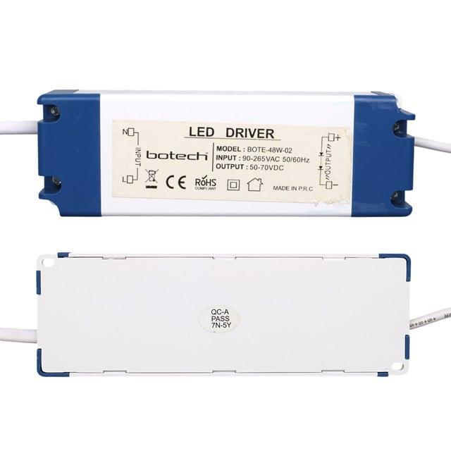 Botech 60x60 Panel Led Driver Adaptörü (50V-70V Dc) BOTE-48W-01