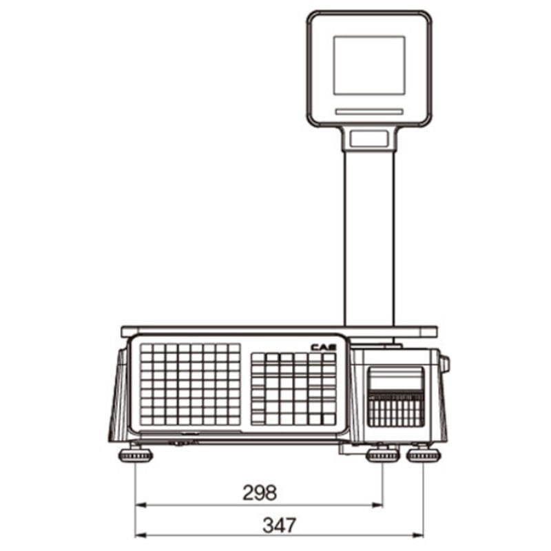 CAS CL3000 P 15 KG RS232 / Ethernet Boyunlu Barkodlu Terazi