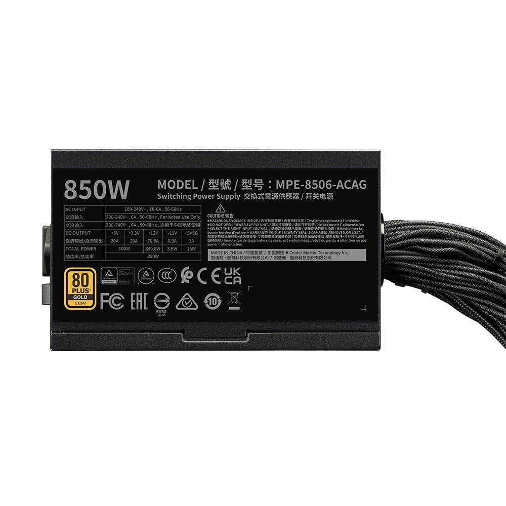COOLERMASTER 850W 80+ GOLD  TD500 V2 TG TD500V2-KGNN85-STU 4-ARGB Fanlı Gaming EATX PC Kasası