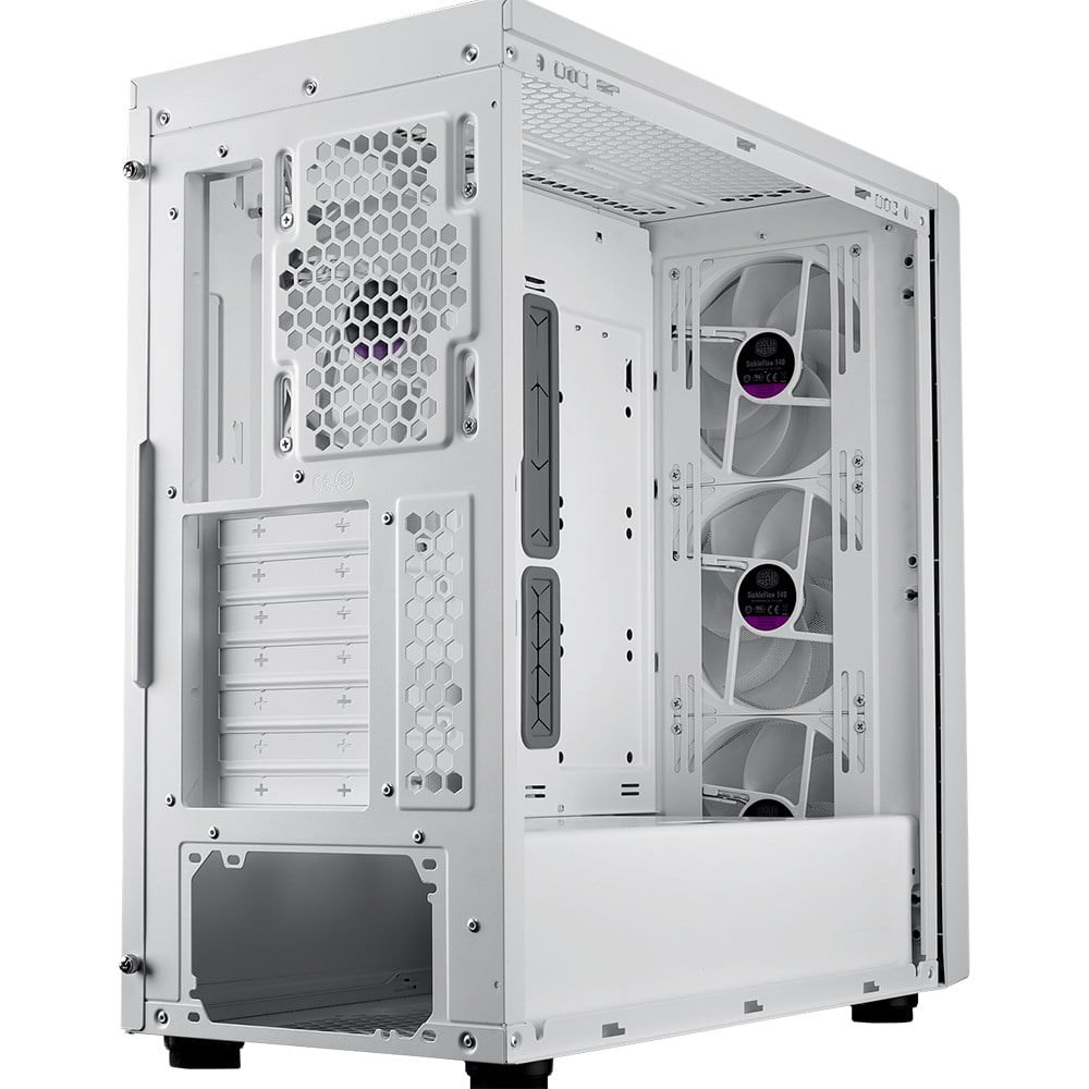 COOLERMASTER MasterBox 600 TG MB600-WGNN-S00 3-14CM ARGB Fanlı Gaming EATX PC Kasası Beyaz
