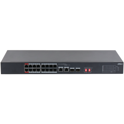 DAHUA 16port PoE 135w 2-SFP 2-Uplink Yönetilemez Switch S3218-16ET-135