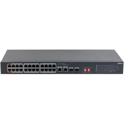 DAHUA 24port PoE 240w 2-SFP 2-Uplink 10/100 Yönetilemez Switch S3226-24ET-240