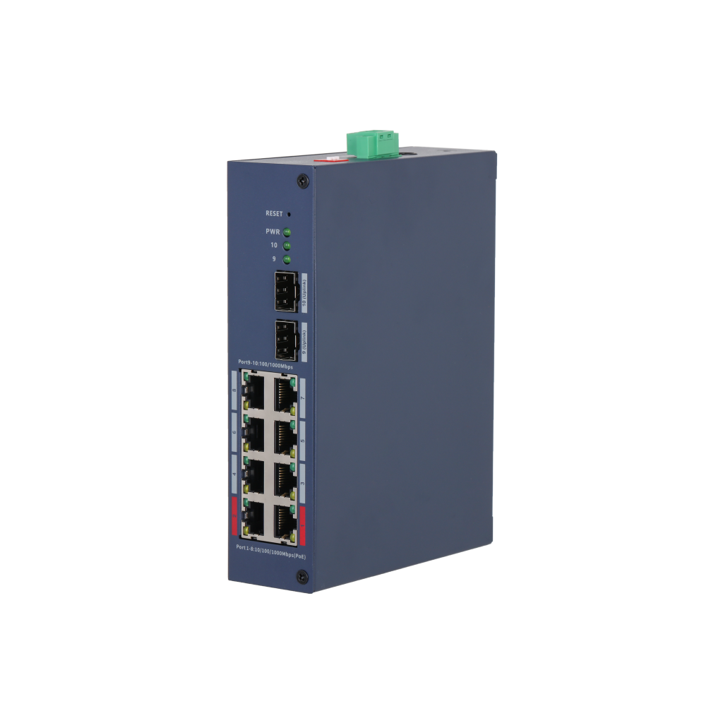 DAHUA CHS4210-8GT-110, 8 Port, Gigabit, PoE 110W, 2 Port Uplink, 2 Port SFP, Cloud Yönetilebilir, Switch
