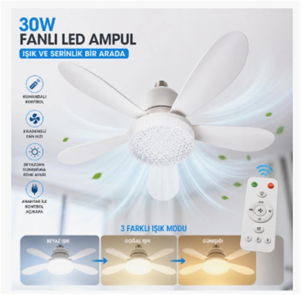 ELİTLED FANLI LED AMPUL EL-02