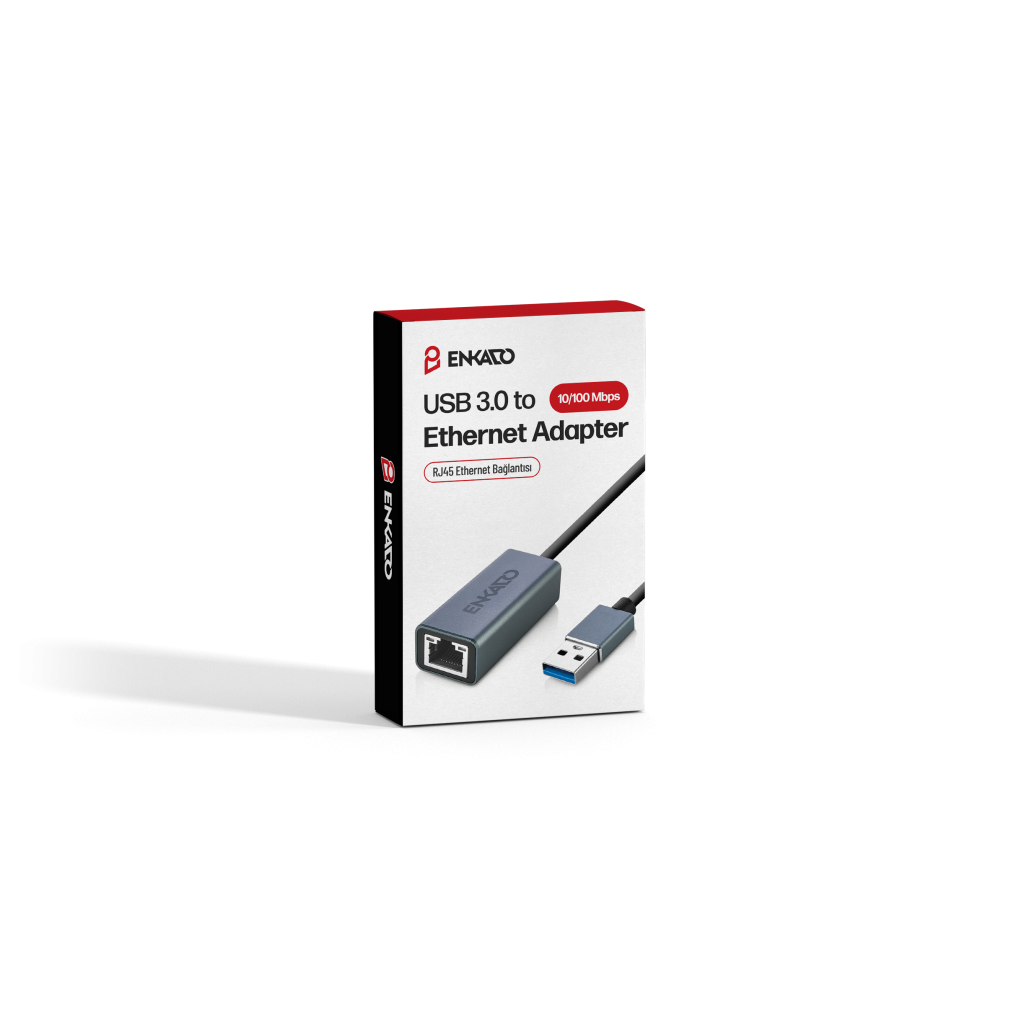 ENKADO EKD-TP44, USB to RJ45, Metal, Ethernet Kartı
