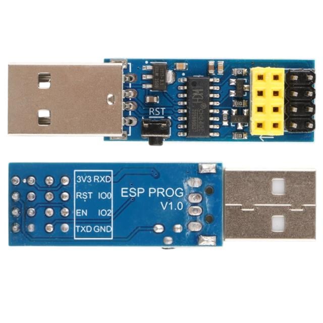 ESP-01S ESP PROG USB Programlayıcı Modül CH340C Çip Otomatik Resetli v1.0