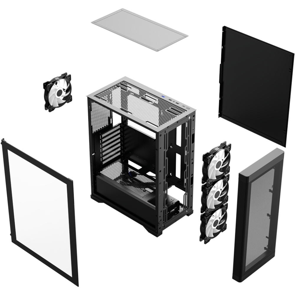 FRISBY 600W 80+ BRONZE FC-9480G Gaming Mid-Tower PC Kasası