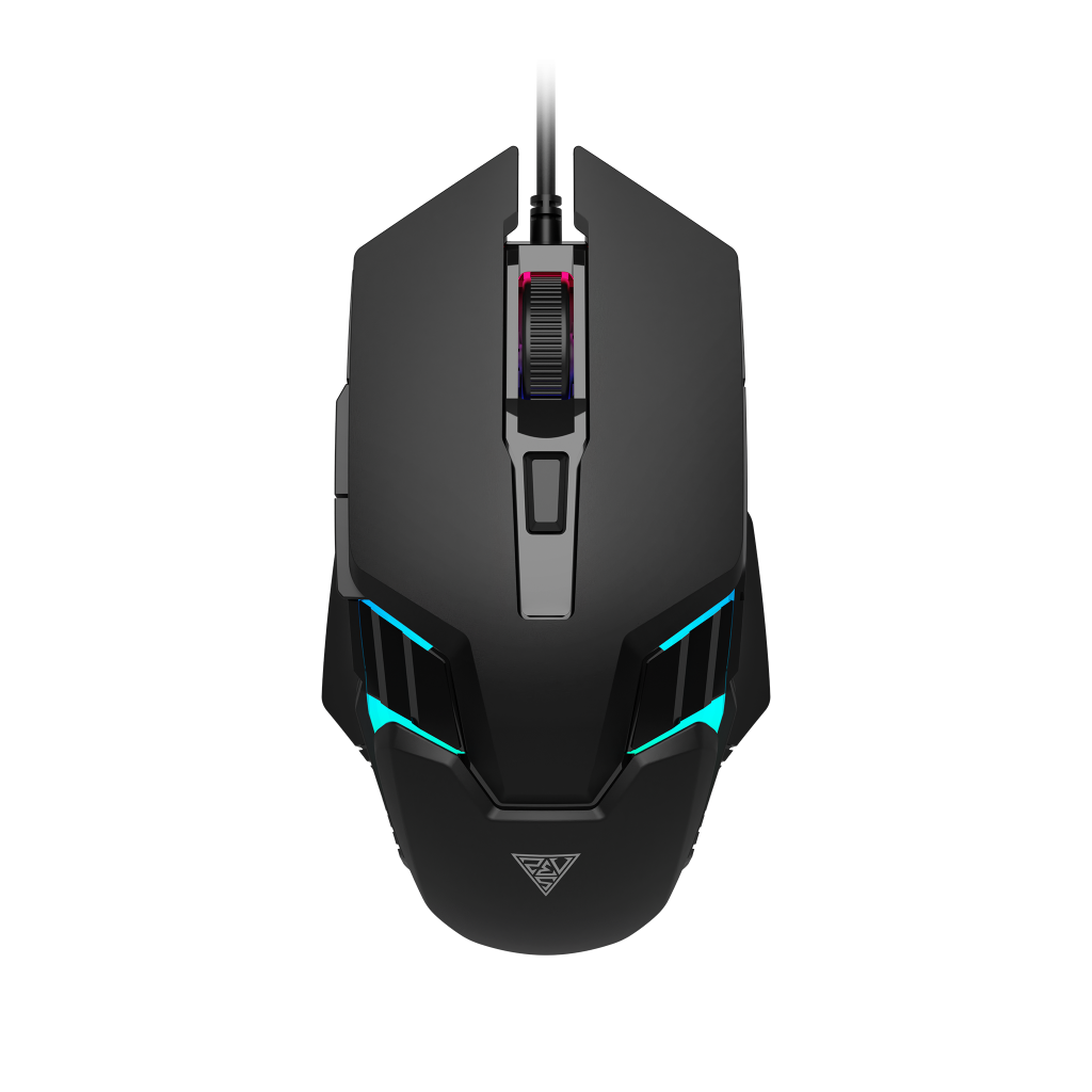 GAMDIAS AURA GS4, Çok Renkli Aydınlatma,  USB Kablolu, 6 Programlanabilir Buton, Gaming Mouse, 3.600 DPI, Siyah