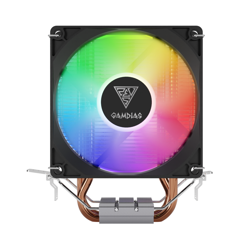 GAMDIAS BOREAS E1-210 Lite, 92mm, CPU  Kule Tipi Hava Soğutma, Doğrudan Temas Teknolojisine Sahip 2 adet Gelişmiş Bakır Isı Borusu (AMD AM5 ve INTEL Tüm işlemciler ile uyumlu)