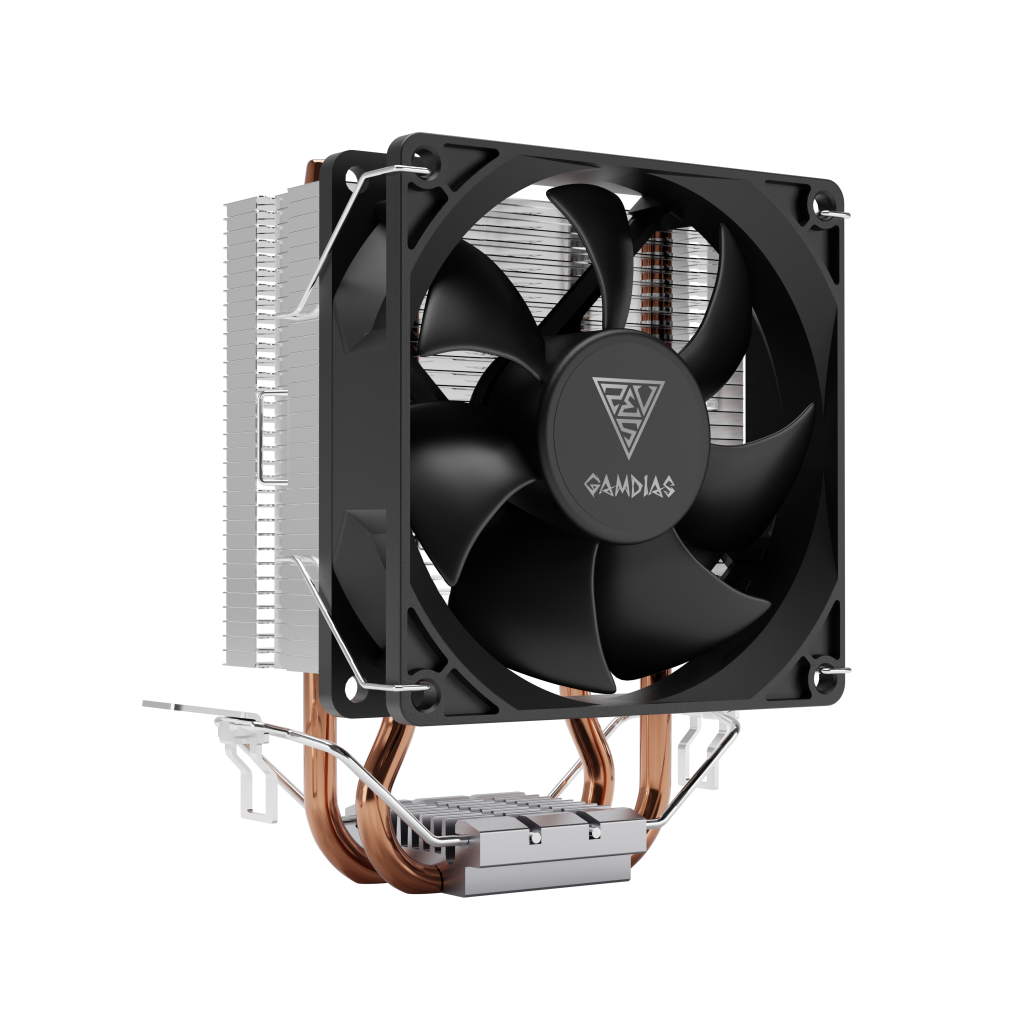 GAMDIAS BOREAS E1-210 MONO, 92mm, CPU  Kule Tipi Hava Soğutma, Doğrudan Temas Teknolojisine Sahip 2 adet Gelişmiş Bakır Isı Borusu (AMD AM5 ve INTEL Tüm işlemciler ile uyumlu)