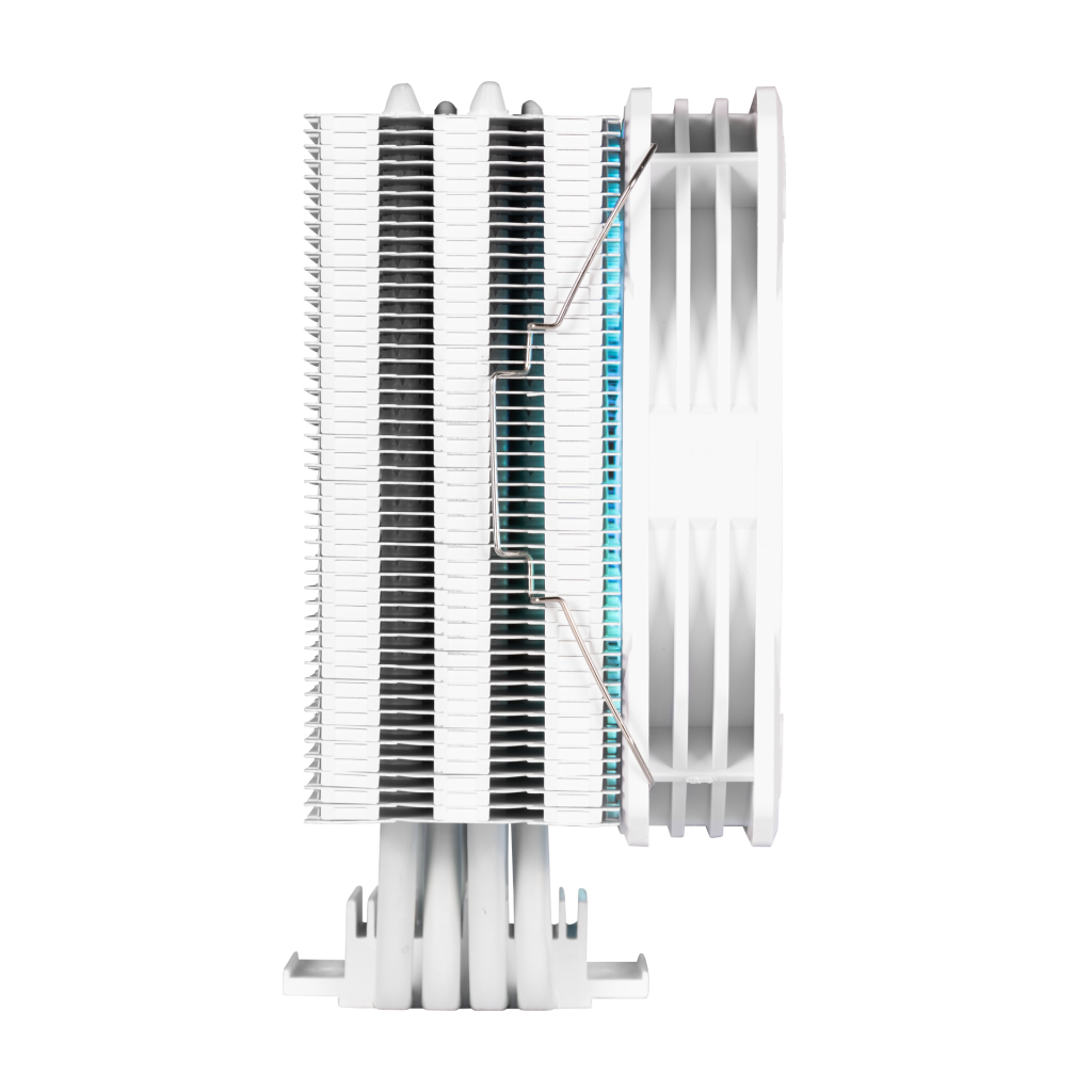 GAMDIAS BOREAS E1-410 WH, White Edition, 120mm, CPU Kule Tipi Hava Soğutma, Doğrudan Temas Teknolojisine Sahip 4 adet Gelişmiş Bakır Isı Borusu (AMD AM4-AM5 ve INTEL Tüm işlemciler ile uyumlu)