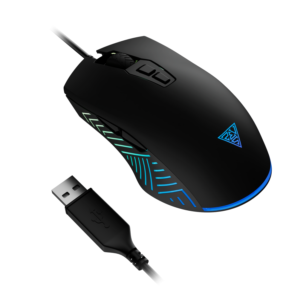 GAMDIAS ZEUS E4, RGB Aydınlatma, USB Kablolu,  7 Programlanabilir Buton, Gaming Mouse, 7.200 DPI, Siyah