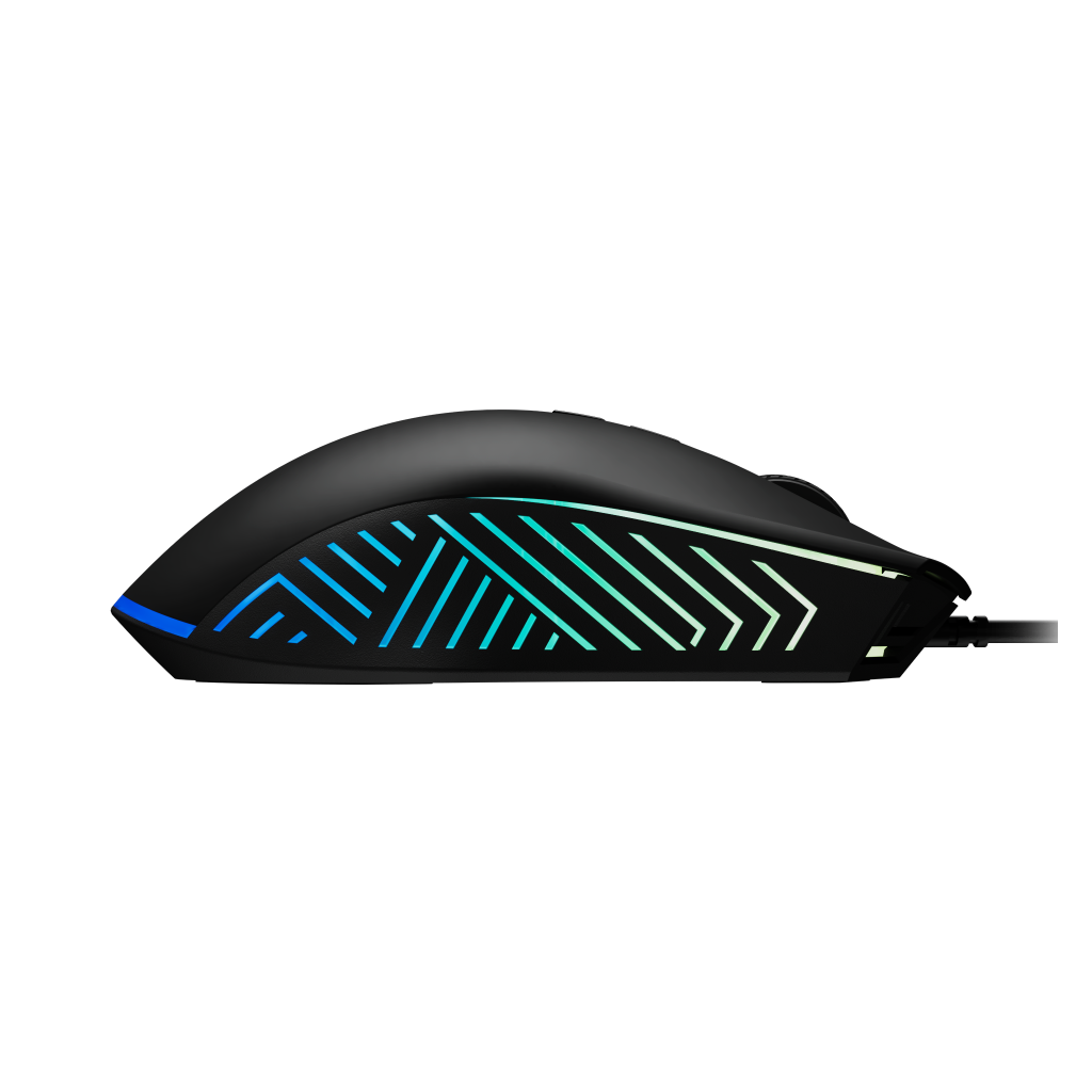 GAMDIAS ZEUS E4, RGB Aydınlatma, USB Kablolu,  7 Programlanabilir Buton, Gaming Mouse, 7.200 DPI, Siyah