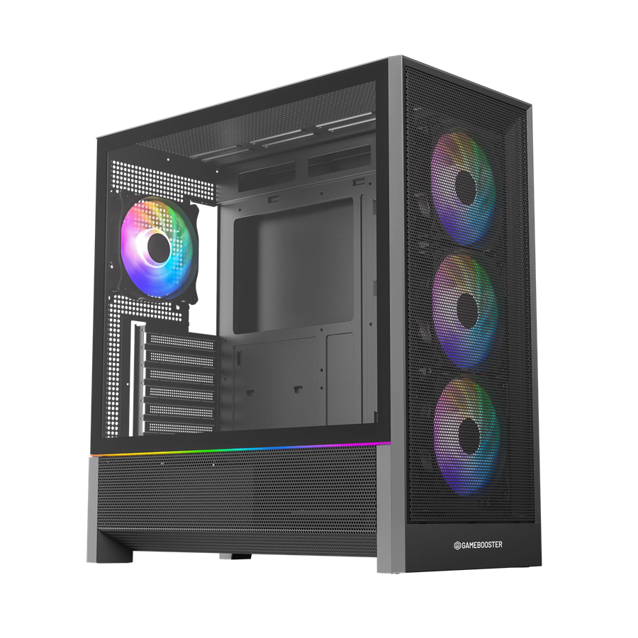 GAMEBOOSTER 750W 80+ BRONZE MYSTRAL JBST-GBJML03 4-ARGB Fanlı Gaming EATX PC Kasası