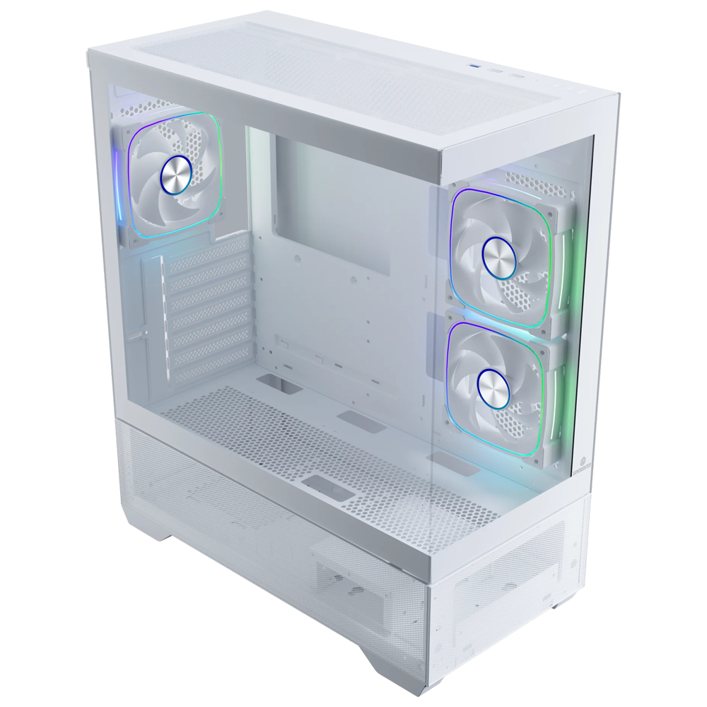 GAMEBOOSTER 750W+ BRONZE NYVRA ALPHA JBST-GBXMC04 3-ARGB Fanlı Gaming Mid-Tower PC Kasası Beyaz