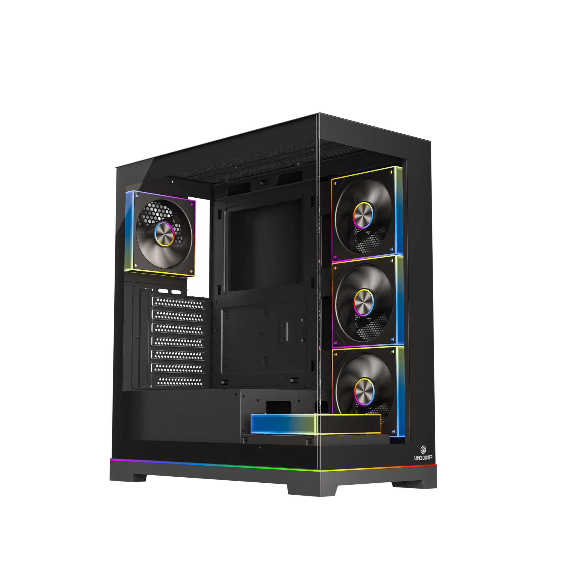 GAMEBOOSTER 850W 80+ BRONZE NYVRA SYNC JBST-GBJML07 4-ARGB Fanlı Gaming Mid-Tower PC Kasası