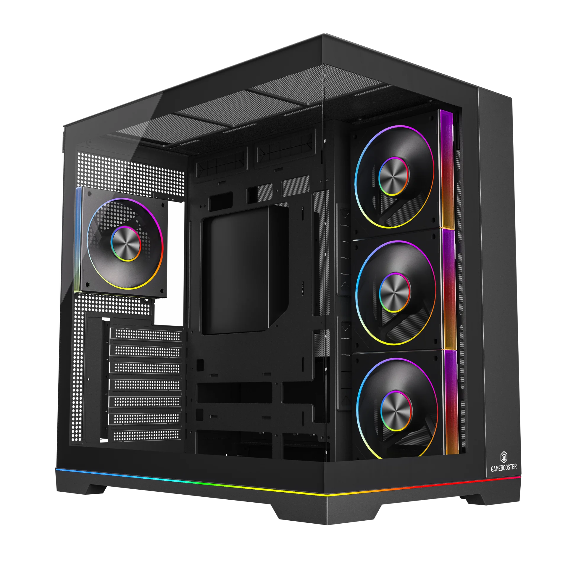 GAMEBOOSTER 850W 80+ BRONZE NYVRA SYNC JBST-GBJML08 4-ARGB Fanlı Gaming Mid-Tower PC Kasası