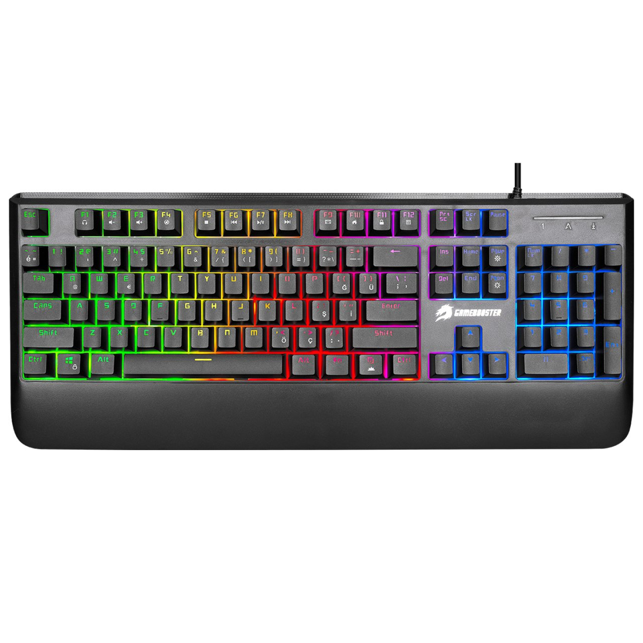 GameBooster GB-G44 USB Q Trk Siyah Rainbow Yarı Mekanik Gaming Klavye