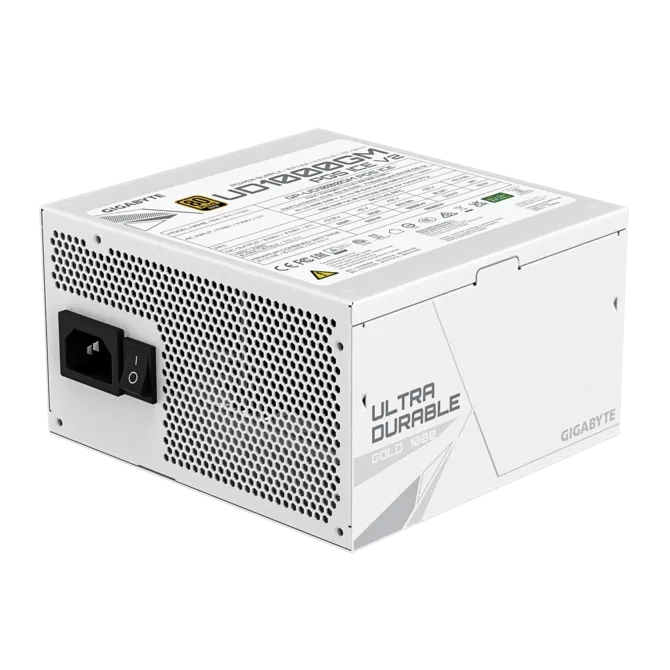 GIGABYTE 1000w 80+Gold GP-UD1000GM PG5 ICE Tam Modüler Power Supply Beyaz
