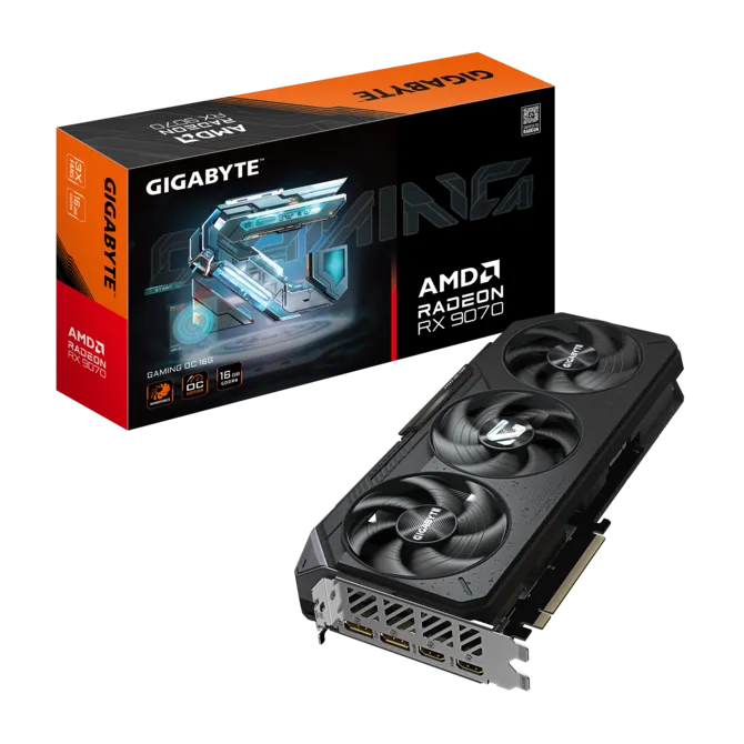 GIGABYTE 16GB RX9070 GAMING OC GDDR6 256bit HDMI-DP PCIE 5.0