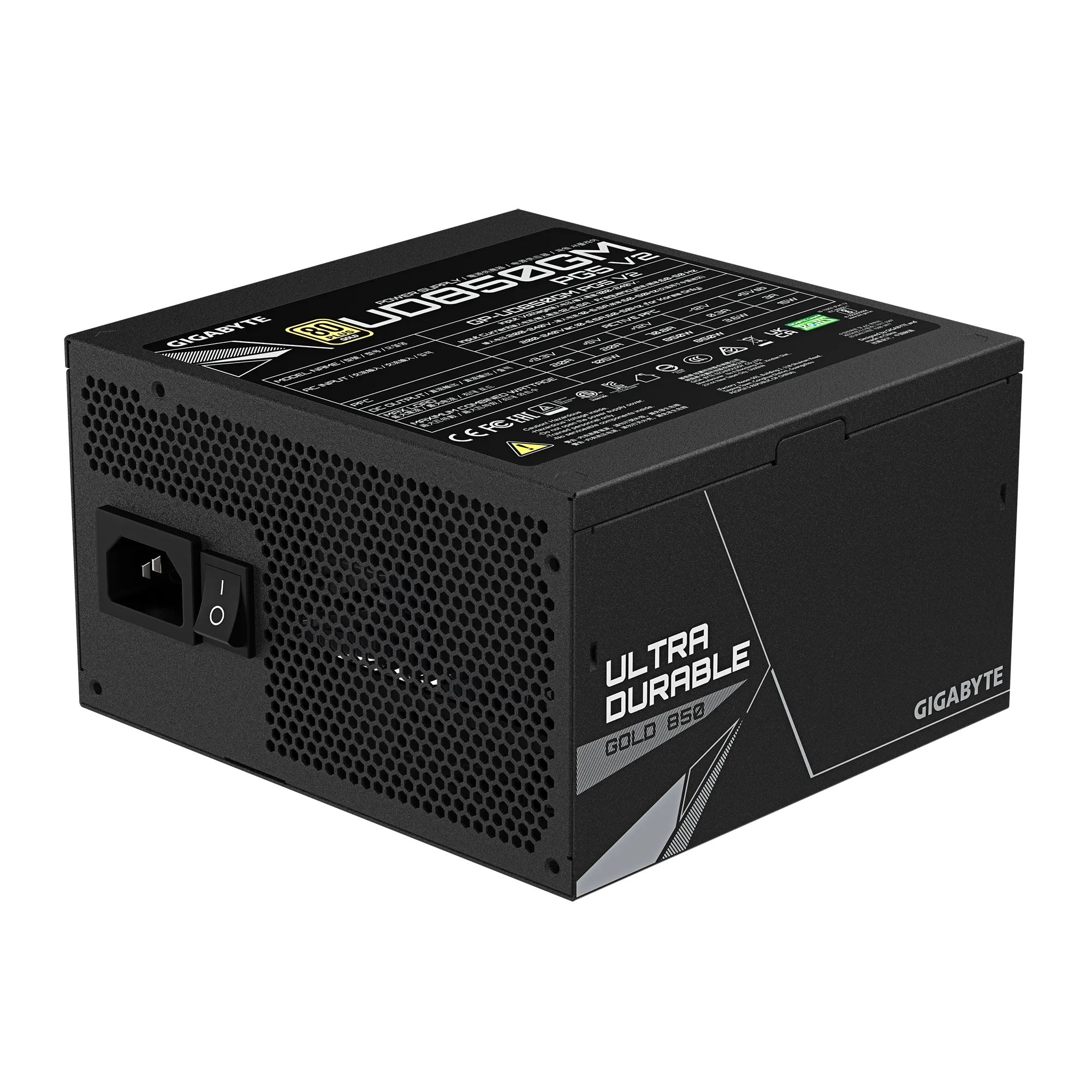 GIGABYTE 850W 80+ Gold UD850GM Tam Modüler Power Supply