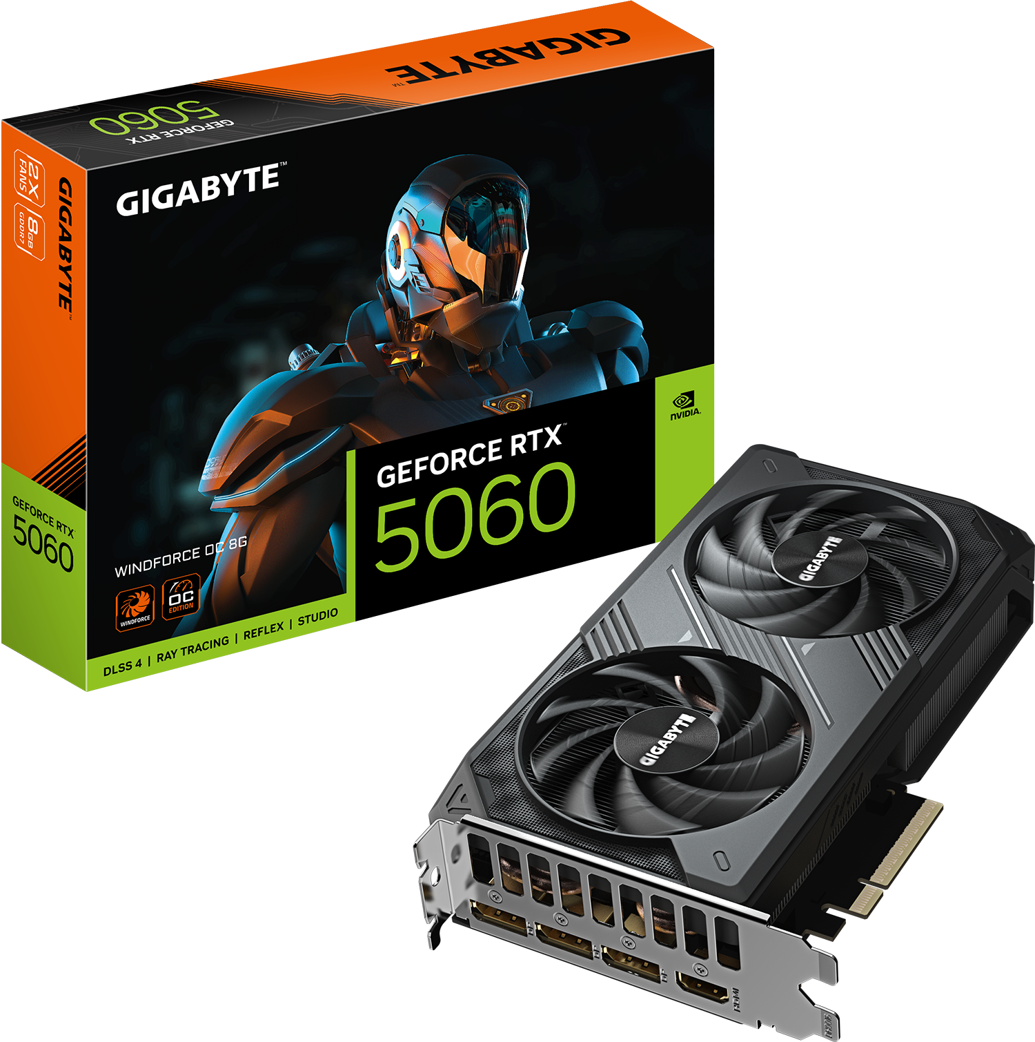 GIGABYTE 8GB RTX5060 GV-N5060WF2OC-8GD GDDR7 128bit HDMI-DP PCIE 5.0