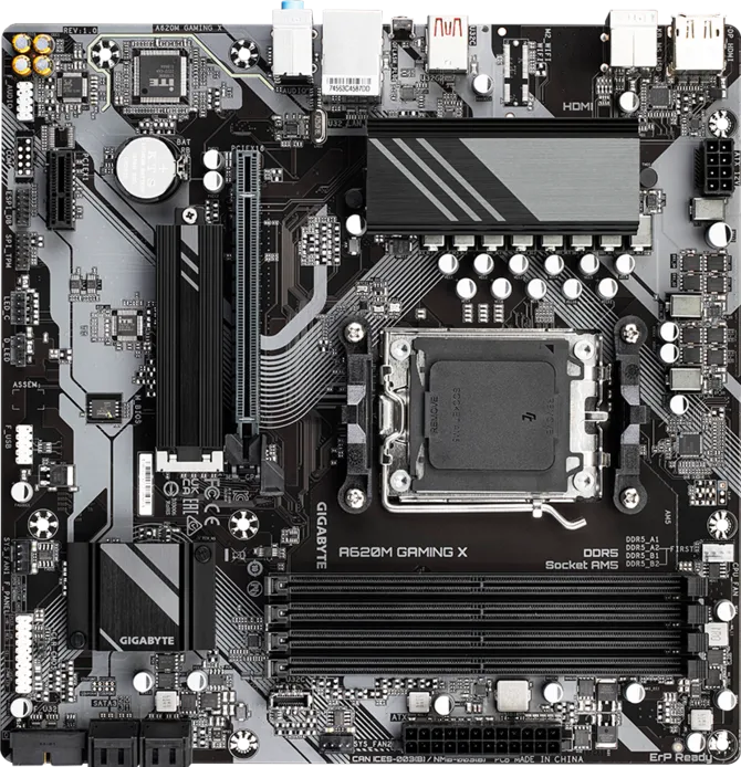 GIGABYTE A620M GAMING X DDR5 HDMI-DP PCIE 5.0 AM5 mATX