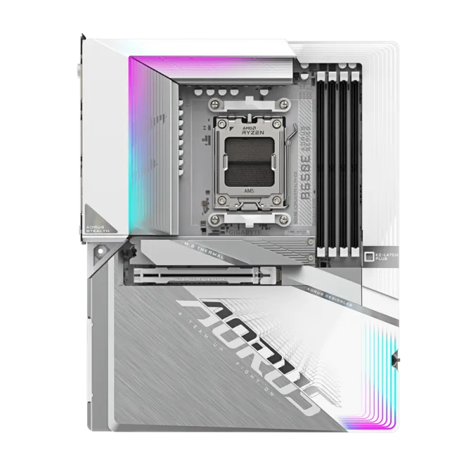 GIGABYTE B650E AORUS STEALTH ICE DDR5 HDMI DP  PCIe 5.0 AM5 ATX BEYAZ