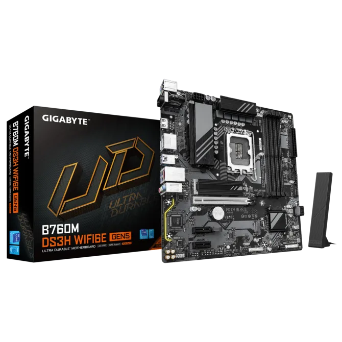 GIGABYTE B760M DS3H WIFI6E GEN5 DDR5 HDMI-DP PCIE 4.0 mATX