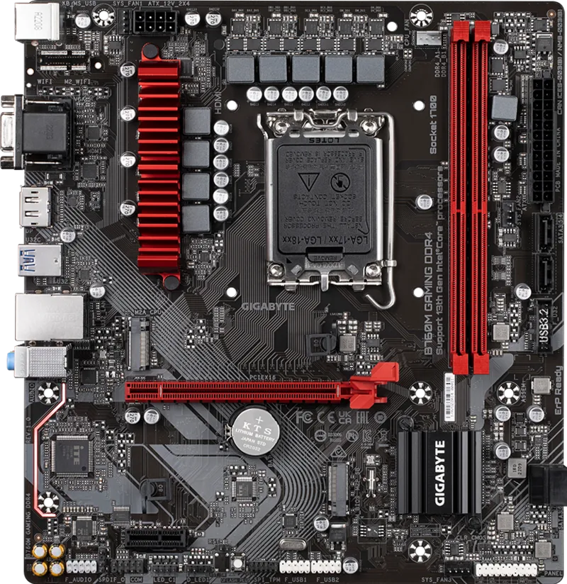 GIGABYTE B760M GAMING DDR4 HDMI-DP TYPEC PCIE 4.0 1700p mATX