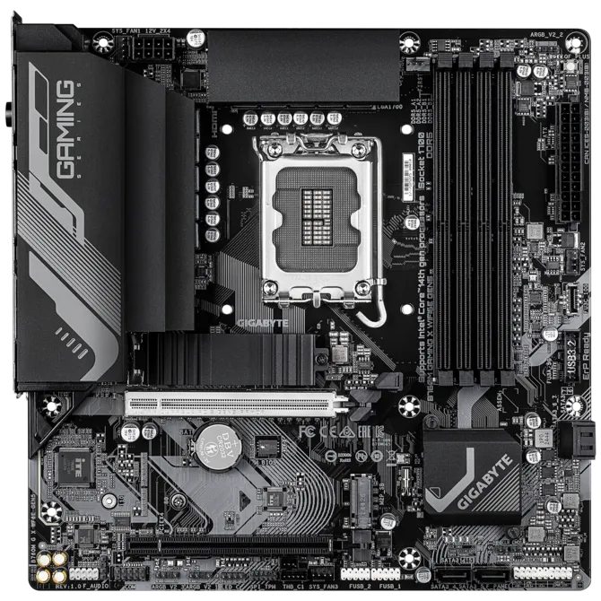 GIGABYTE B760M GAMING X AX WIFI-6E DDR5 HDMI DP PCIE 4.0 1700p ATX