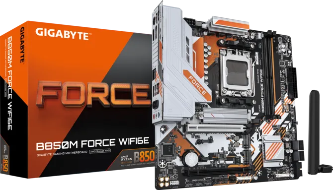 GIGABYTE B850M FORCE WIFI6E DDR5 HDMI-DP TYPEC PCIE 5.0 AM5 mATX